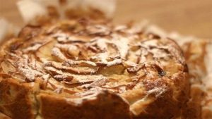 Pommes poires et ricotta Le gâteau sans beurre ni huile peut être