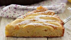 Gâteau aux pommes et au lait sans beurre
