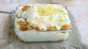 Tiramisu au citron sans œufs moelleux