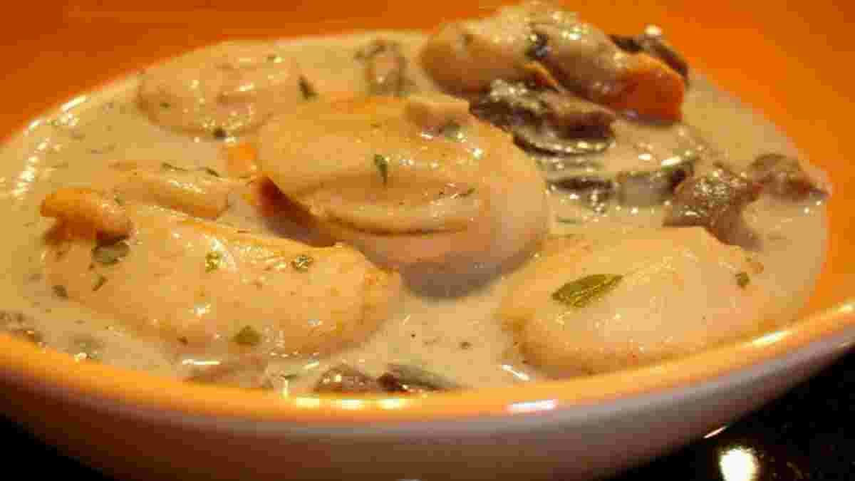 Savoureuses : Cassolettes de noix de Saint-Jacques a la sauce normande !