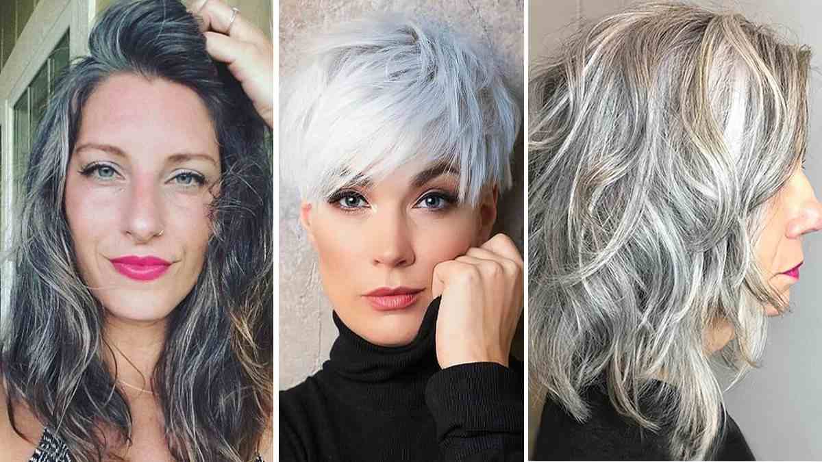 4 coupes simples pour les cheveux gris pour rajeunir votre visage après 40 ans !