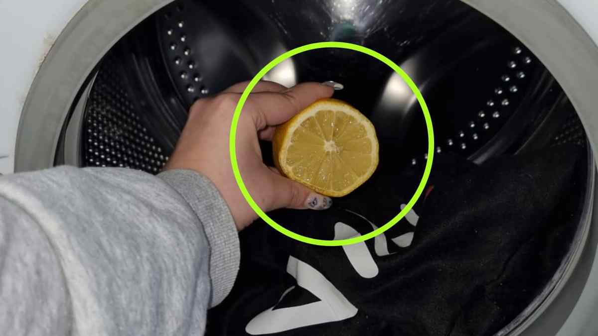 Versez du citron dans la machine à laver