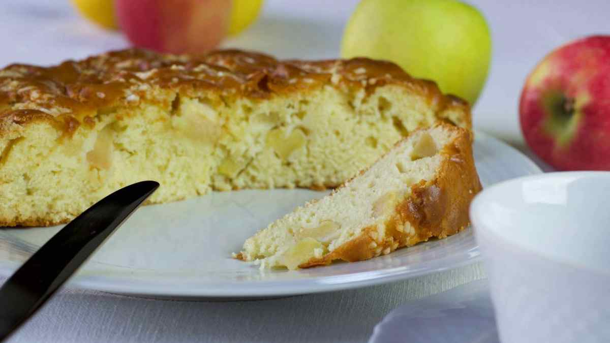 Gâteau aux pommes sans œufs