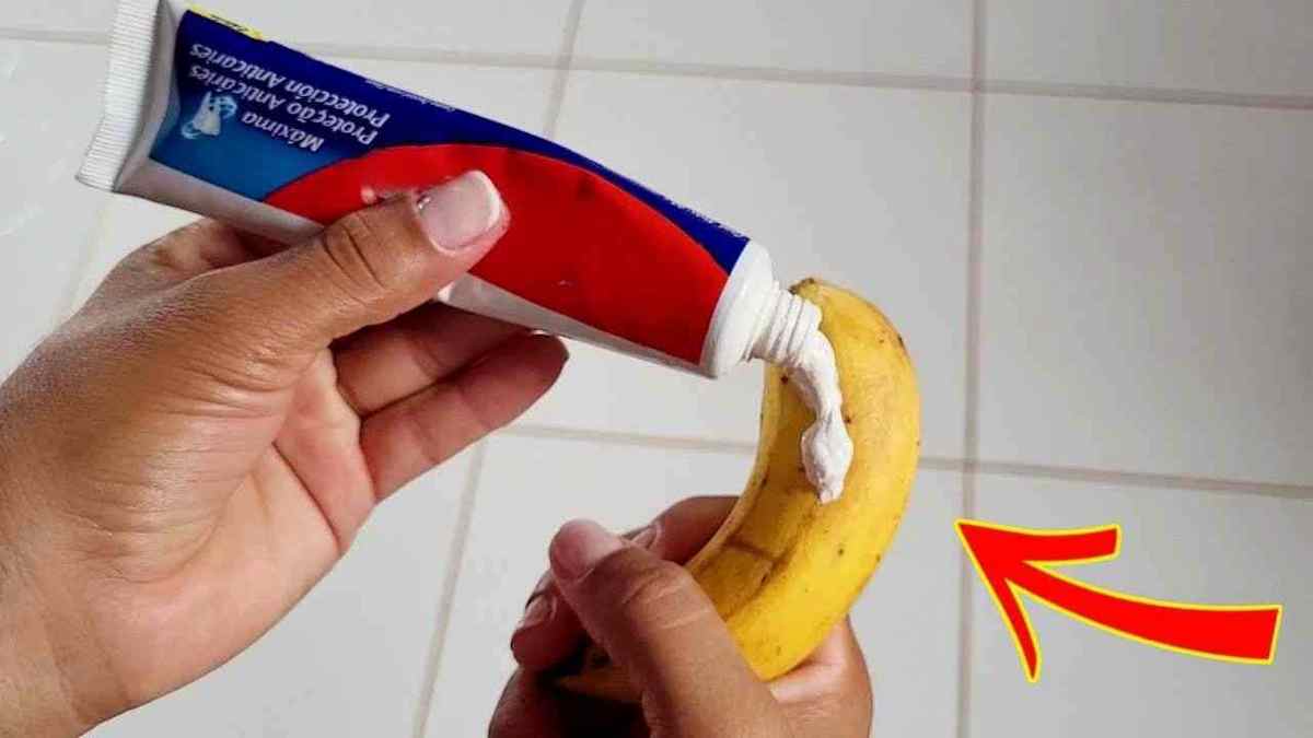Bananes et dentifrice