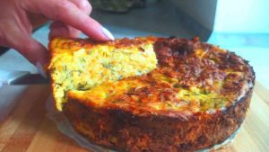 tarte aux pommes de terre et aux courgettes