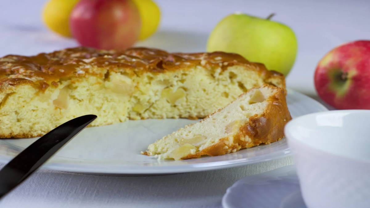 Gâteau aux pommes sans œufs