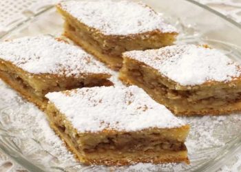Une pâte brisée spéciale fourrée aux pommes