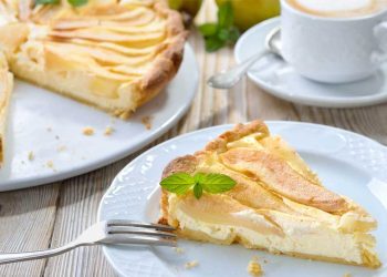 La tarte aux pommes crémeuse