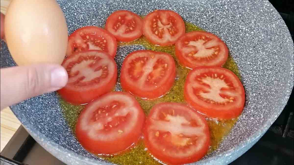 tomates et des œufs