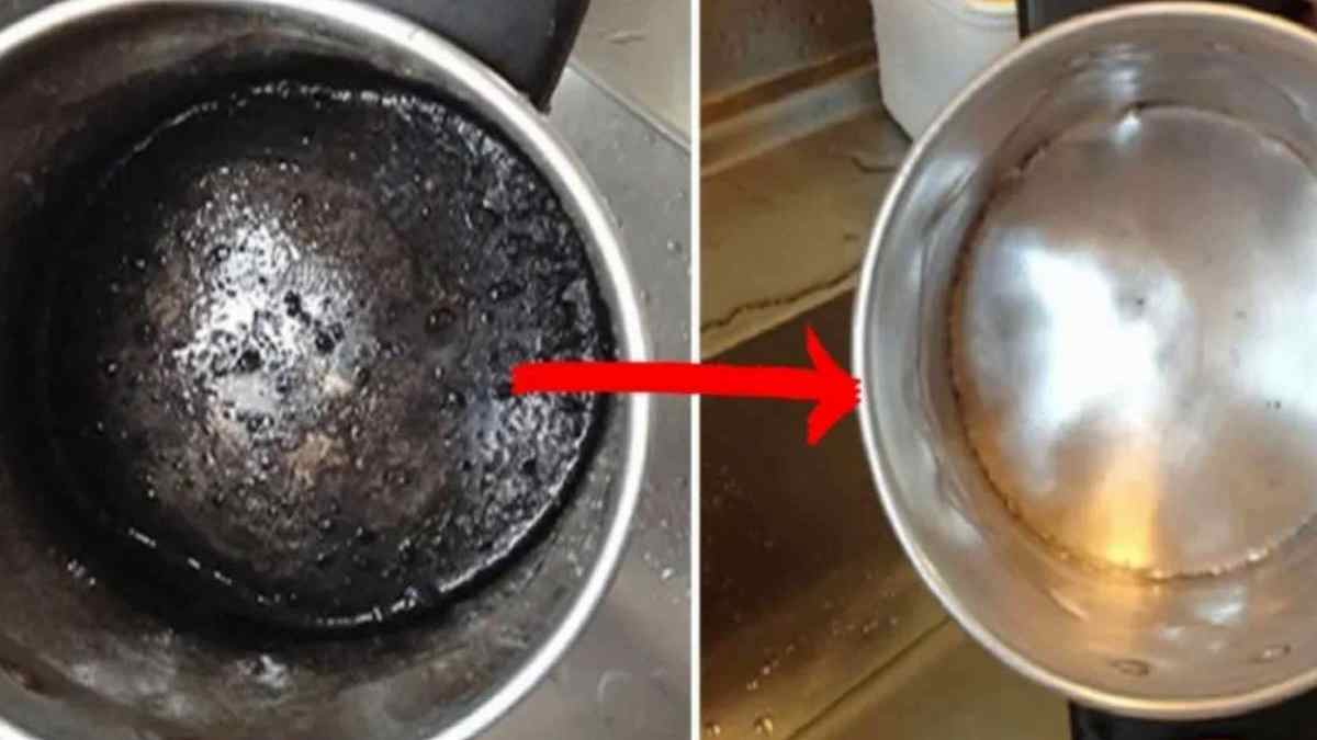 nettoyer les casseroles brûlées
