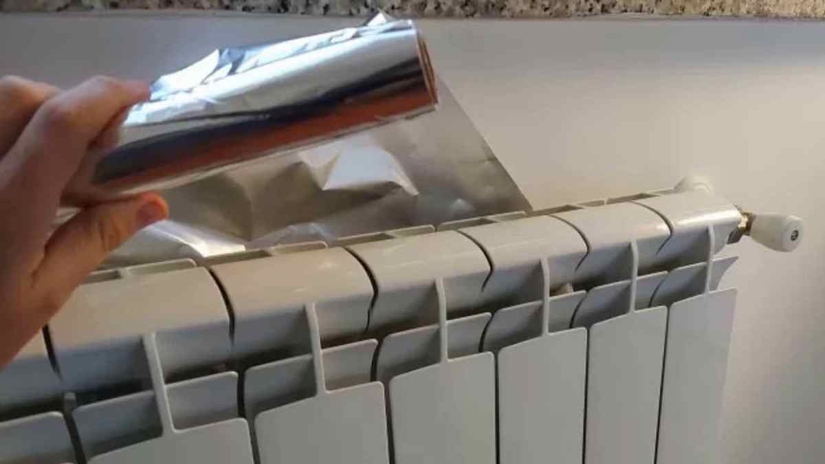 Mettre du papier d'aluminium sur les radiateurs