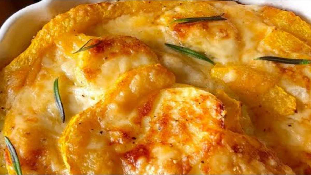 la parmigiana de pommes de terre et de potiron