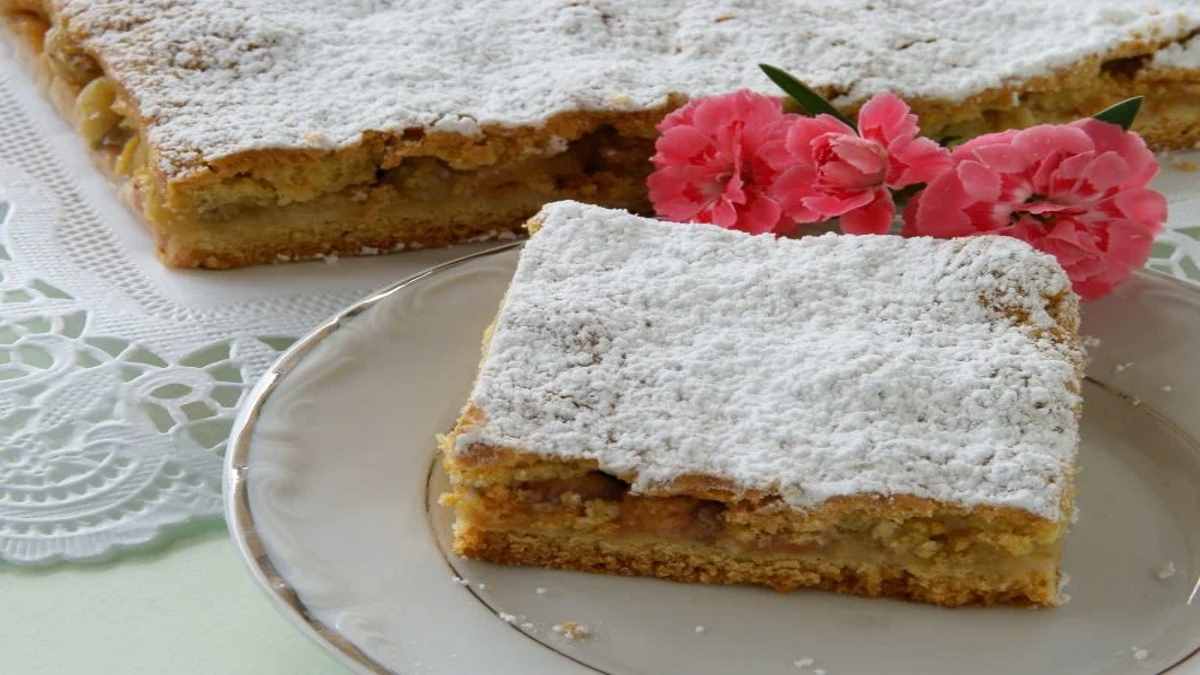 Gâteau de pâte brisée fourré aux pommes