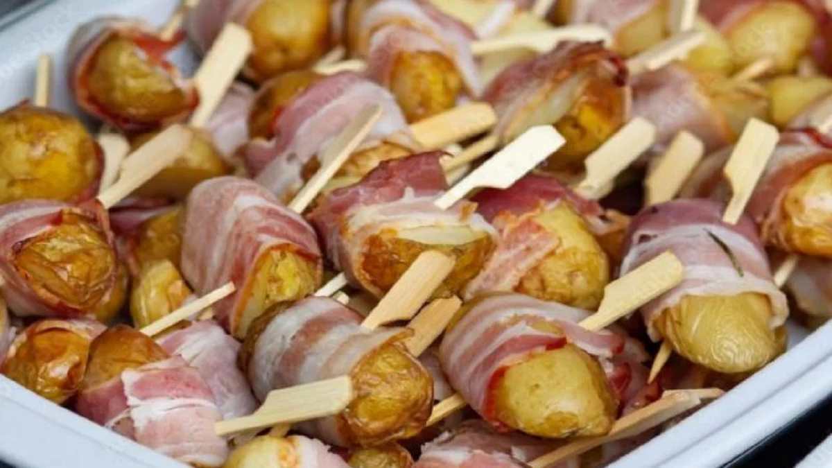 pommes de terre au provolone et au bacon