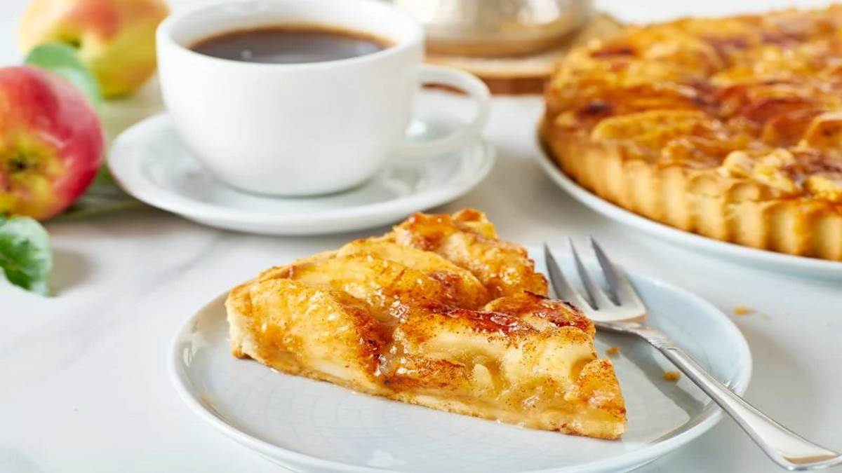 Tarte aux pommes légère