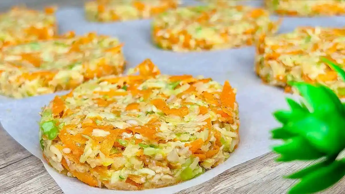 Galettes de chou vert et carottes