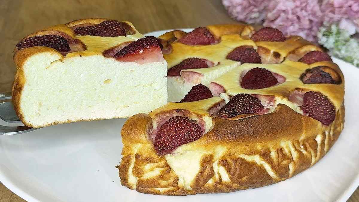 tarte aux fraises et à la ricotta