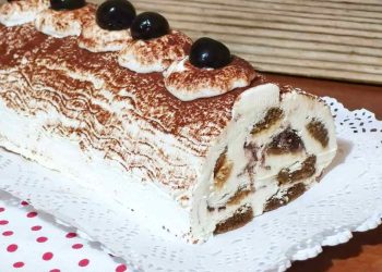Bûche Tiramisu Sans Cuisson et Sans Œufs