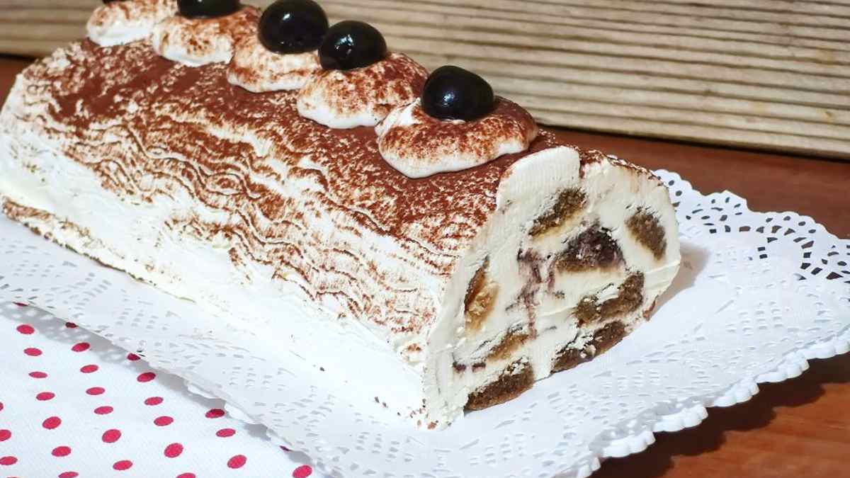 Bûche Tiramisu Sans Cuisson et Sans Œufs