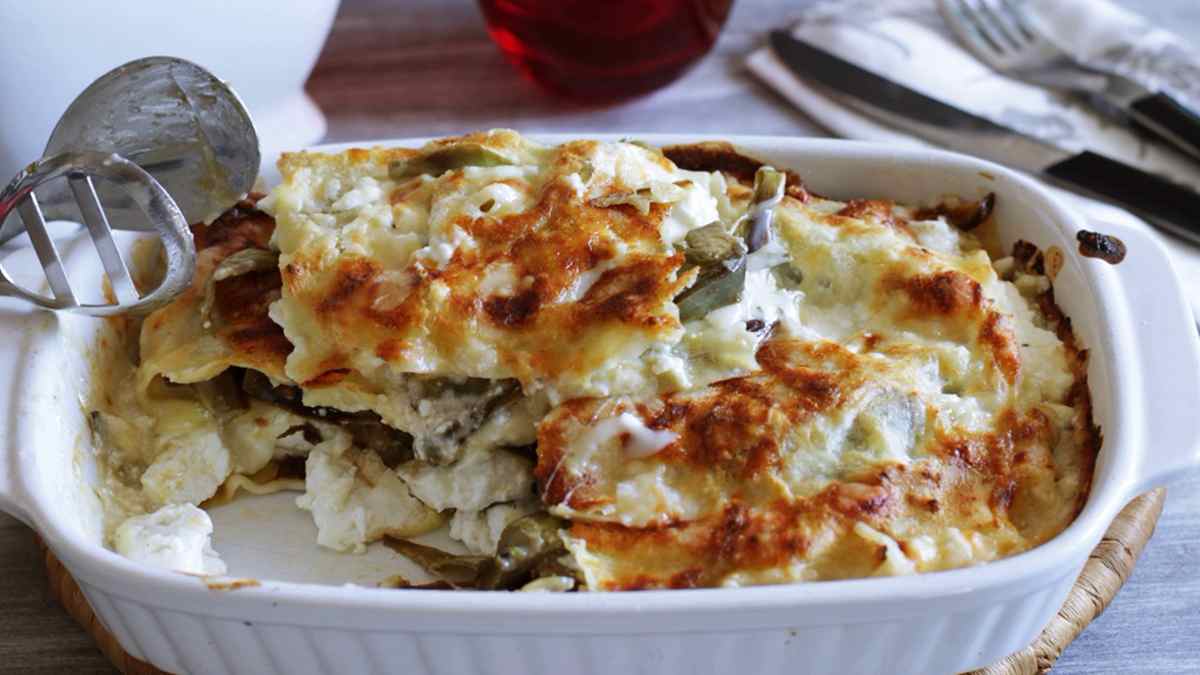 LASAGNES AUX ARTICHAUTS ET AU FROMAGE