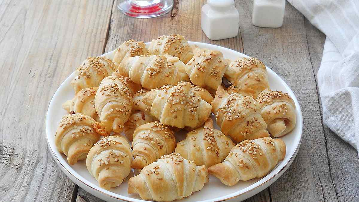 Mini-Croissants Feuilletés Salé