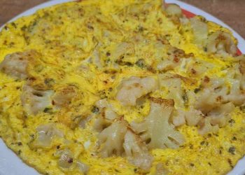 Omelette au Chou-Fleur