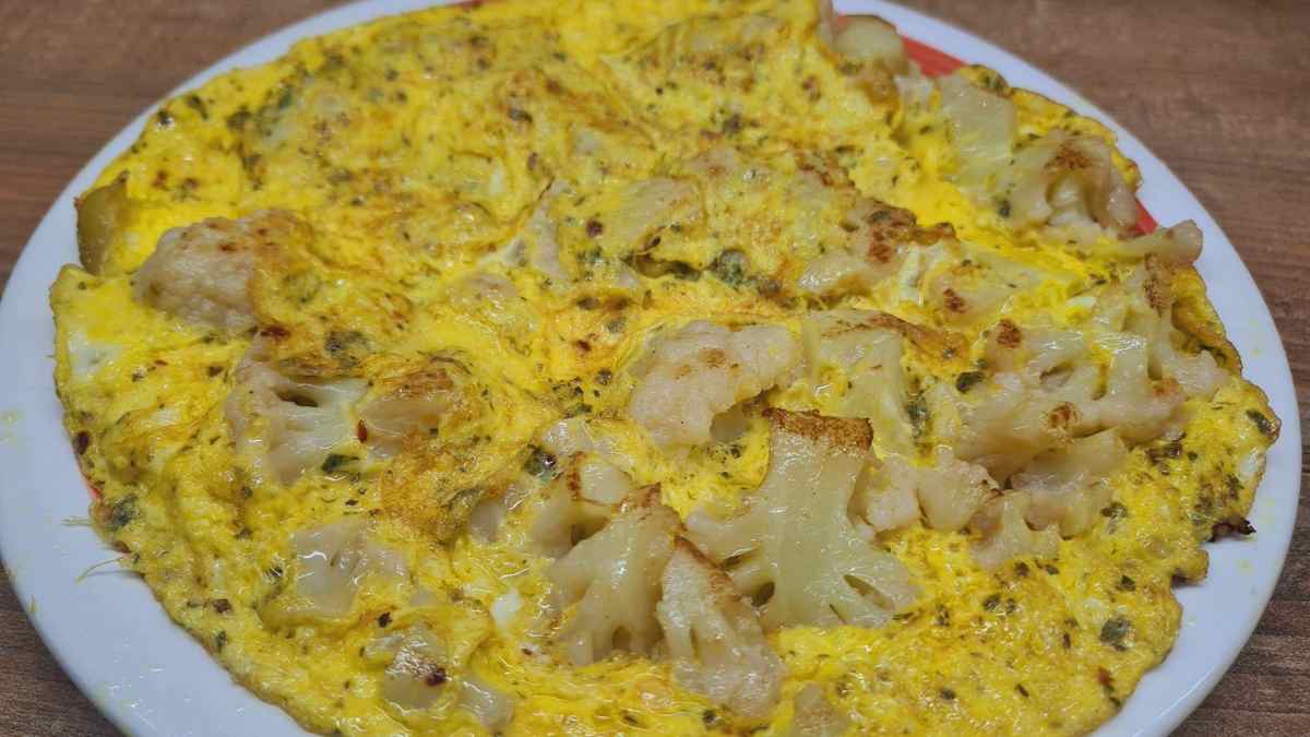 Omelette au Chou-Fleur