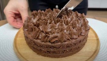 Un gâteau au chocolat sans farine ni levure