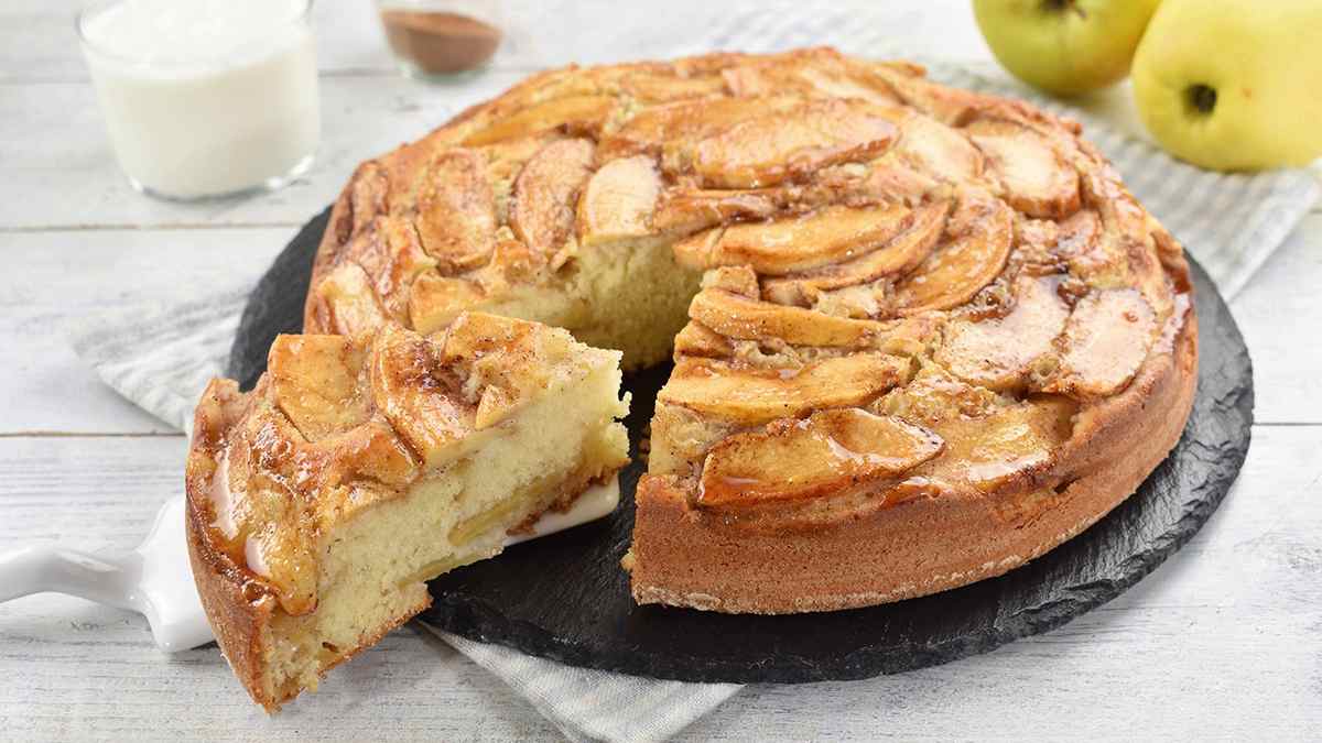 Gâteau aux pommes et au yaourt sans beurre