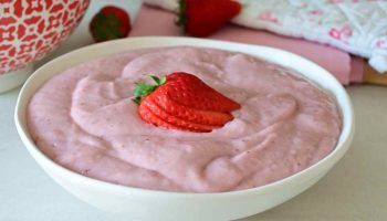 Crème Pâtissière aux Fraises Sans Œuf