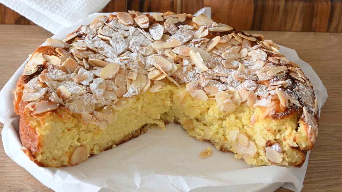 Gâteau à la ricotta et aux amandes