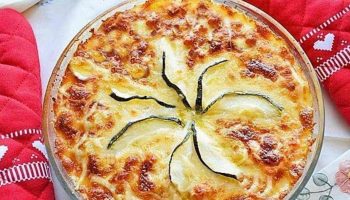 Tarte courgettes et saumon au four