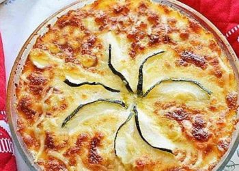 Tarte courgettes et saumon au four