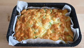 Tarte salée moelleuse aux petits pois
