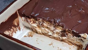 Dessert glacé au yaourt allégé et crème cacao