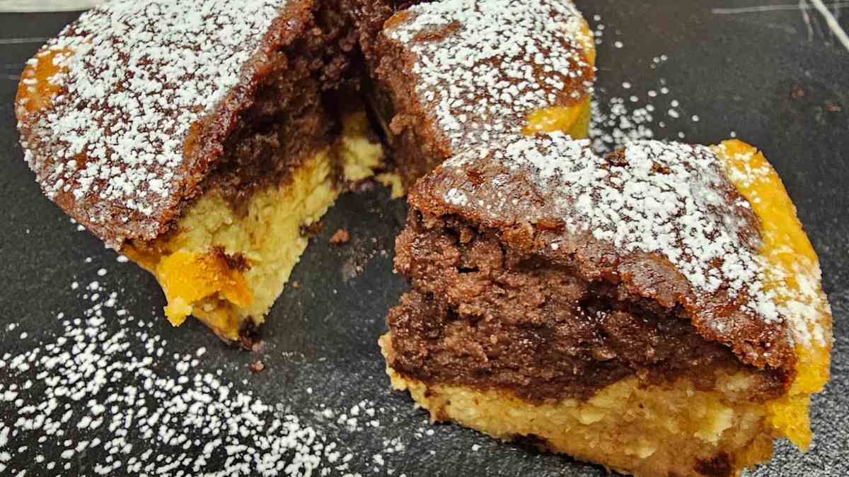 Gâteau bicolore healthy