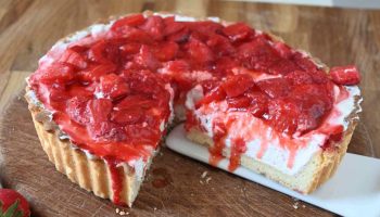 Tarte aux Fraises, Crème Légère et Mascarpone