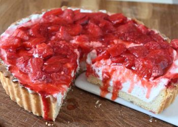 Tarte aux Fraises, Crème Légère et Mascarpone