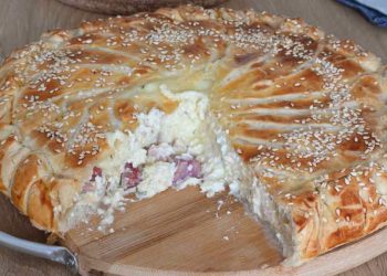 Tarte salée d’été à la pâte feuilletée